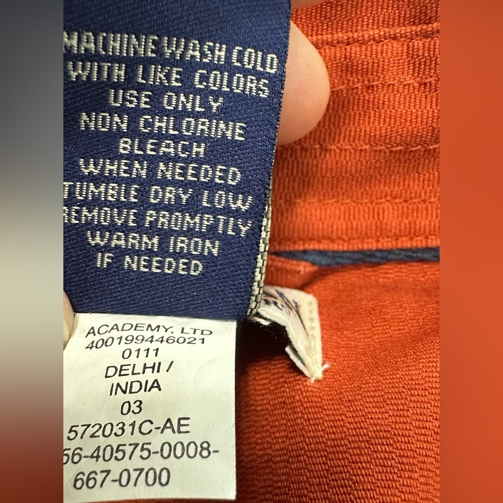 Magellan Outdoors Orange Casual Button Down Shirt Relaxed Fit - Picture 11 of 11
